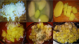 potato salad colage